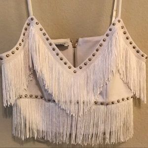 Bebe Fringe top